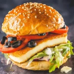 Halloumi burger (Vega)
