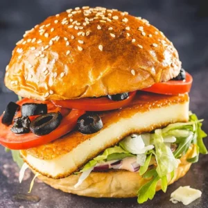 Halloumi burger (Vega) Menü
