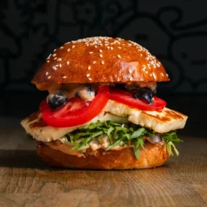 legfinomabb vega halloumi burger, 7. kerületben